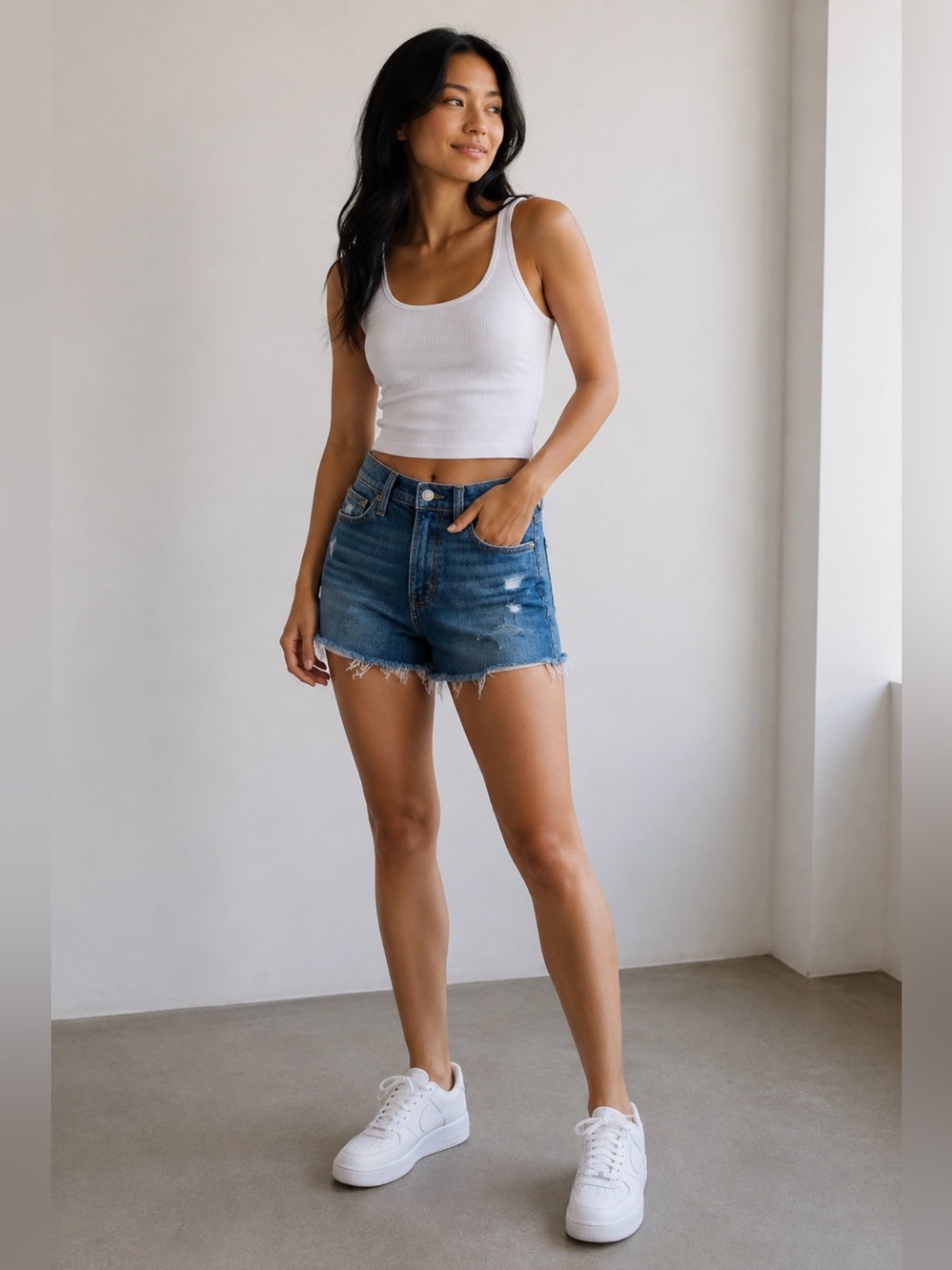 GAP High Rise Denim Shorts